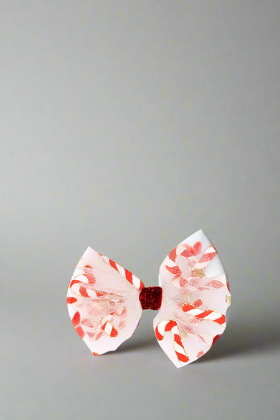 girls candycane tutu bow
