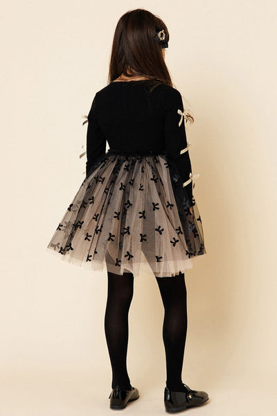 girls bow ribbon tutu dress