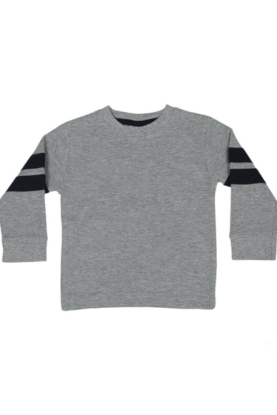 boys thermal stripe arm tee