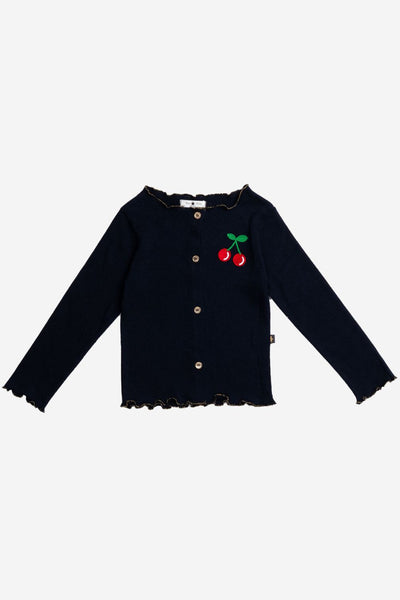 girls cherry button cardigan