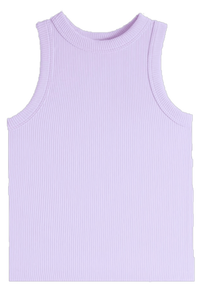 tween high neck ribbed tank