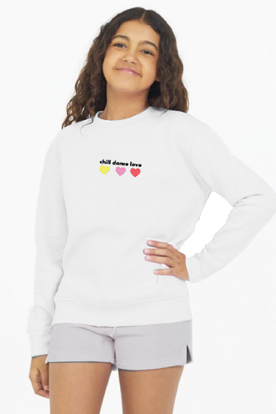 girls fleece sweatshirt dance