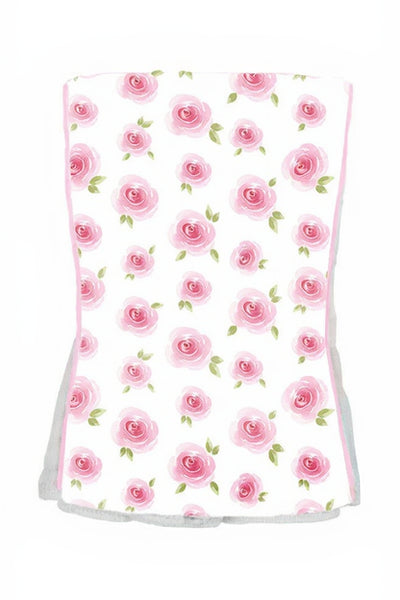 burp cloth rosebuds