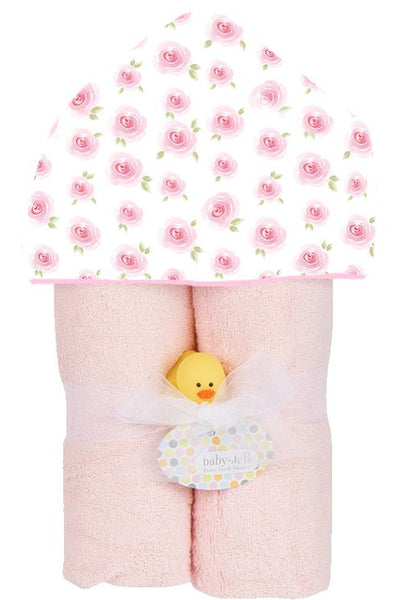 hooded towel rosebuds