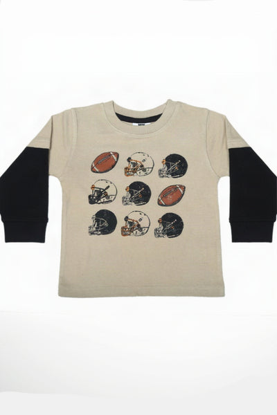 boys football grid tee