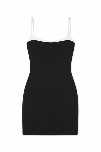 girls satin trim dress