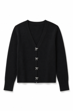 Load image into Gallery viewer, Girls Bow Buttons Cardigan
