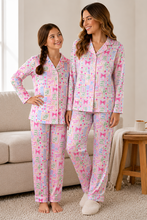Load image into Gallery viewer, Girls Satin Loungewear Set Mahjong
