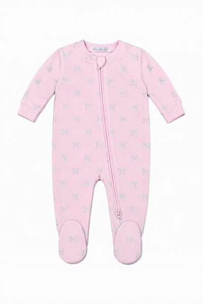 Baby Bow Thermal Footie