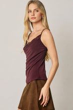 Load image into Gallery viewer, Lace Trim Cami Top
