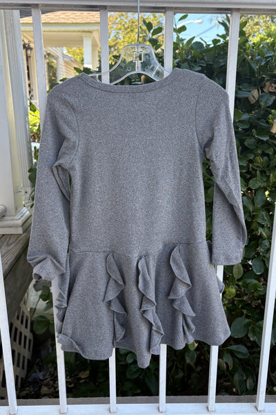 girls ruffle bows dress