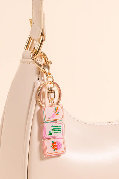 mahj tiles keychain