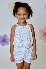 Load image into Gallery viewer, girls floral smock waist tank
