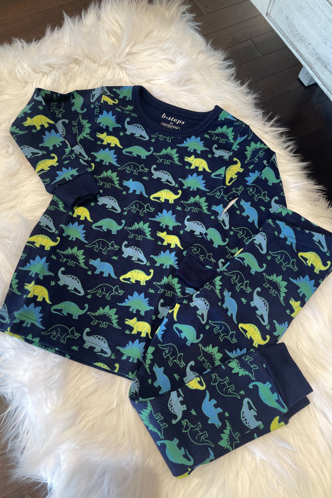 kids dino parade pj set