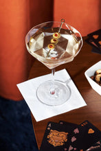 Load image into Gallery viewer, 2 faceted martini glasses
