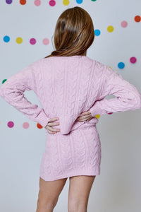 girls cable sweater