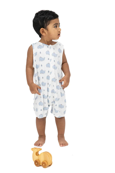 infant sailor whales romper