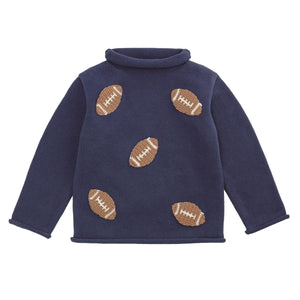 boys rollneck football sweater