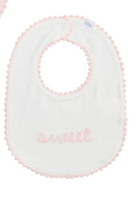 girls stitched bib