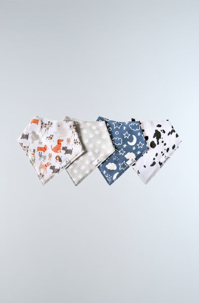 4 pack baby bandana bibs rufus