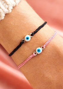 eye charm string bracelet