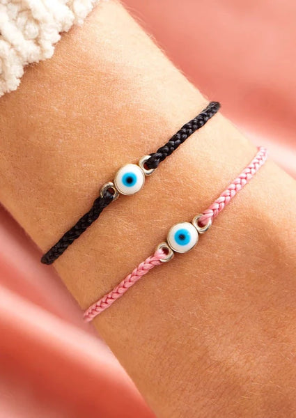 eye charm string bracelet