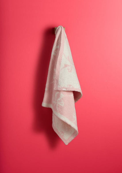 baby bow chenille blanket