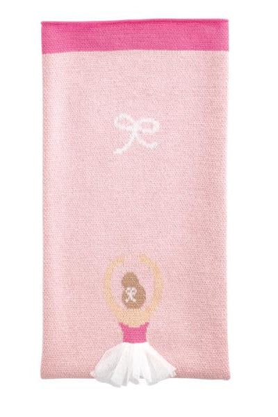 knit ballerina blanket