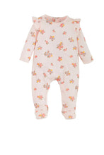 Load image into Gallery viewer, baby pointelle floral footie
