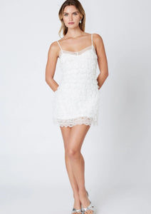 frill tiered strap dress