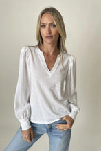 Load image into Gallery viewer, woven sleeve jersey top

