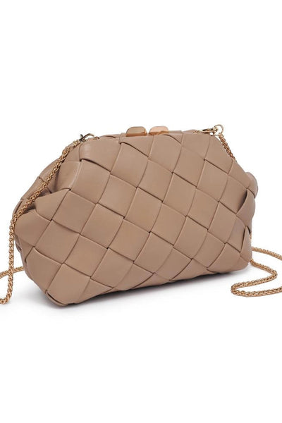 Kiss Lock Woven Crossbody