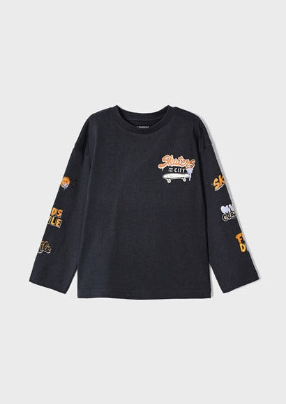 boys long sleeve skaters tee