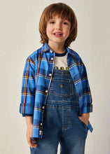 Load image into Gallery viewer, boys long sleeve plaid shirt 4111
