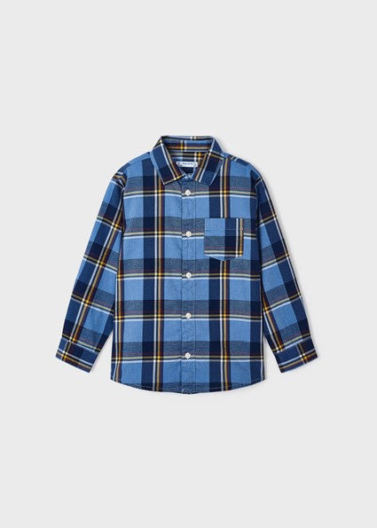 boys long sleeve plaid shirt