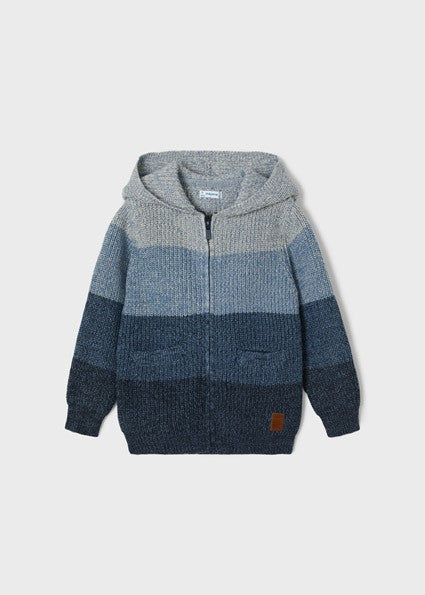 boys ombre zip hoodie cardigan