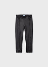Load image into Gallery viewer, girls faux leather seamed legging
