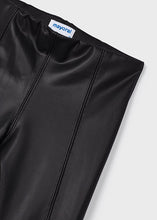 Load image into Gallery viewer, girls faux leather seamed legging
