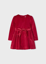 Load image into Gallery viewer, girls red velvet dress

