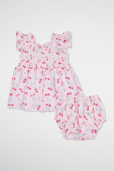 infant cherries tunic + bloomer set