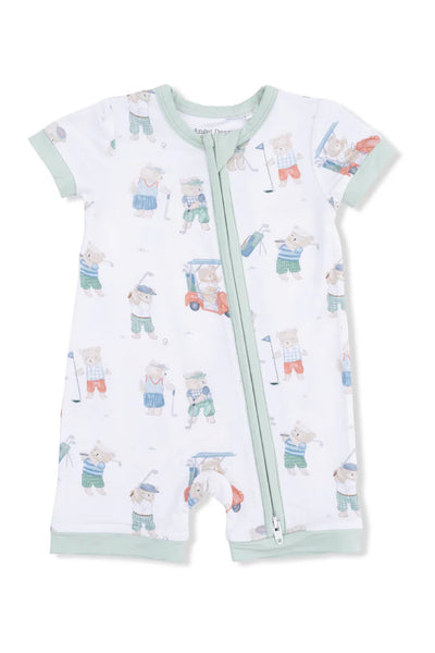 infant golfing bears romper