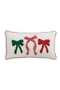 xmas embroidered pillow