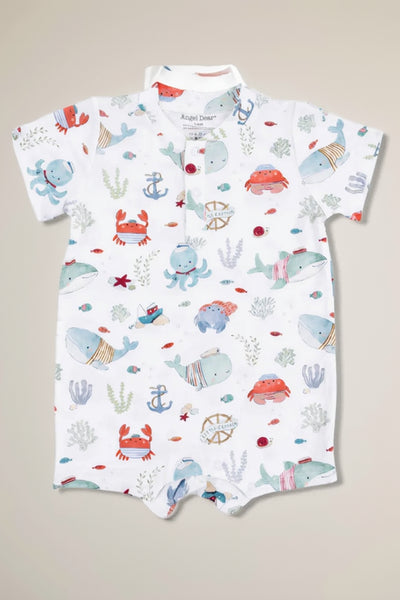 infant sea creatures henley romper