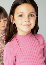 Load image into Gallery viewer, girls rib mock neck sweater
