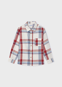 boys plaid long sleeve shirt