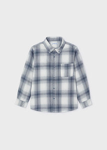 boys plaid long sleeve shirt