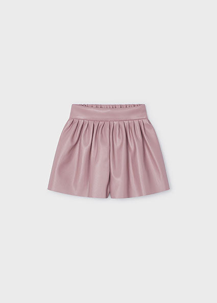 girls faux leather skort