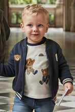 Load image into Gallery viewer, mini boy basketball bears raglan tee
