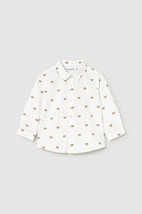 mini boy bear button down shirt