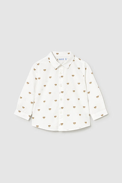 mini boy bear button down shirt